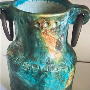 Artisan Ceramic Vase - Multicolor